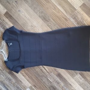 White house black market bodycon black dress size xxs
